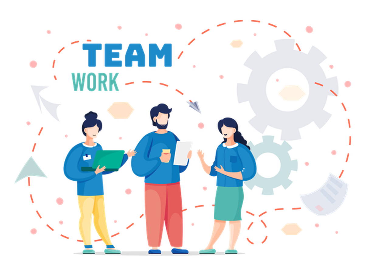 BlueBitSoft team collaborating